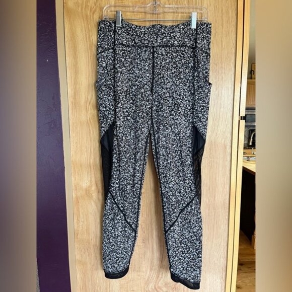 lululemon athletica Pants - Lululemon Black and White Speckled Leggings